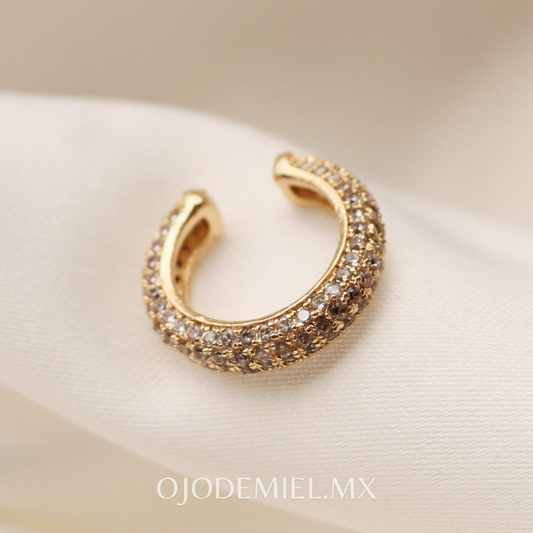 EARCUFF DOBLE ZIRCONIA